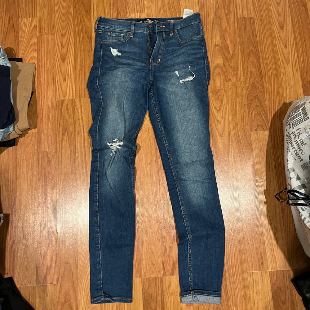 high Rise super skinny jeans medium wash